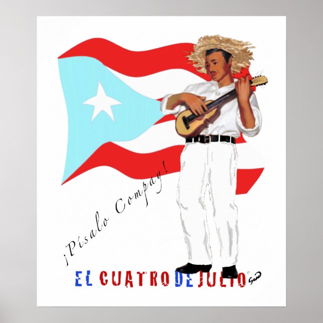 Poster El Cuatro de Julio (Devant)