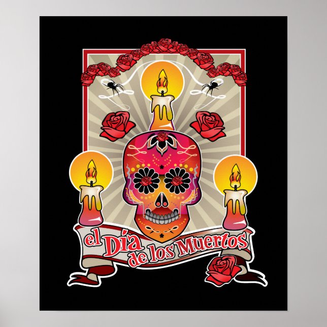 Poster El Dia De Los Muertos - Jour des Morts (Devant)