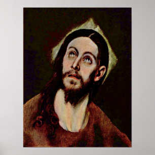 Poster El Greco - Head of Christ