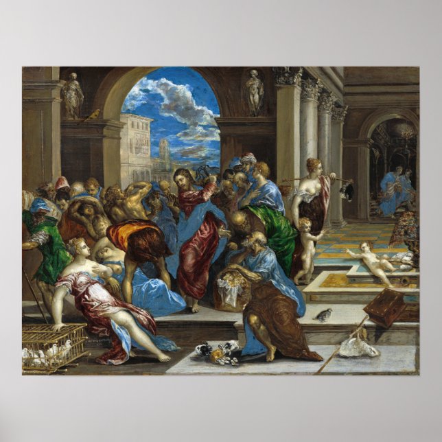 Poster El Greco Le Christ purifie le Temple (Devant)