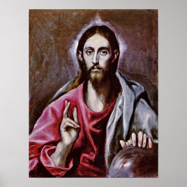 Poster El Greco - Le Sauveur du monde (Devant)