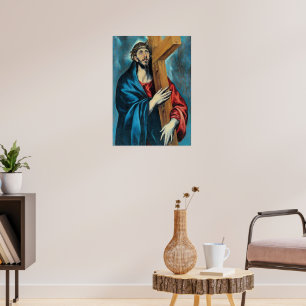 Poster El Greco - L'œuvre représente Jésus-Christ portant