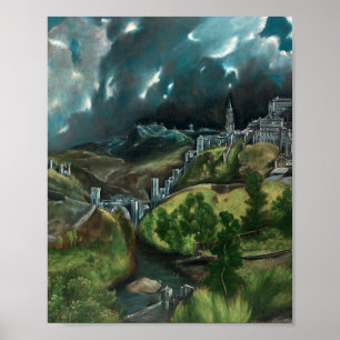 Poster El Greco - View Of Toledo (1598-1599)