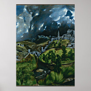 Poster El Greco - Vue de Tolède
