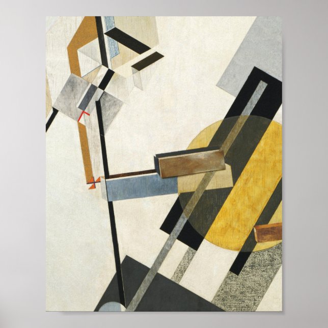 Poster El Lissitzky Proun 19D (Devant)