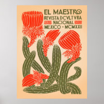 El Maestro Cactus Print | Art Botanique Mexicain