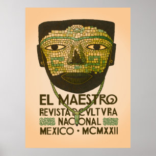 Poster El Maestro Cactus Prints Art Botanique Mexicain