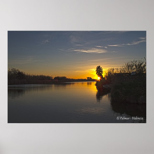 Poster El Palmar Valencia España Albufera (Devant)