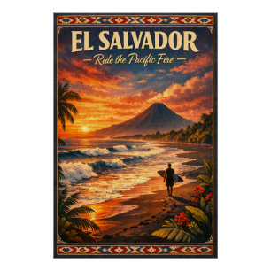 Poster EL SALVADOR – Surfez sur le Feu du Pacifique