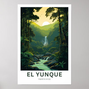 Poster El Yunque Porto Rico Travel Print