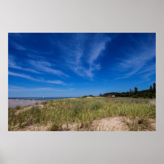 Poster Elberta Beach, Michigan (Devant)