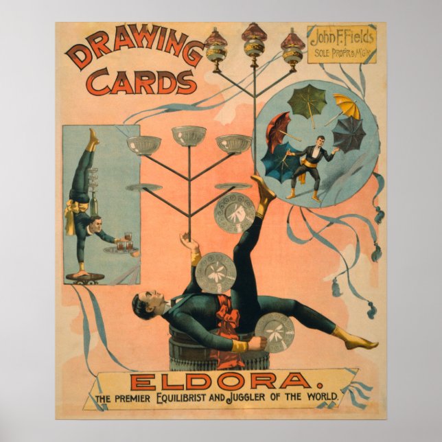 Poster Eldora, Premier ministre Equilibrist et Juggler de (Devant)