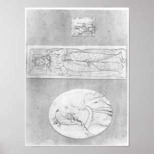 Poster Eleanor de l'Aquitaine : Portrait dans le profil