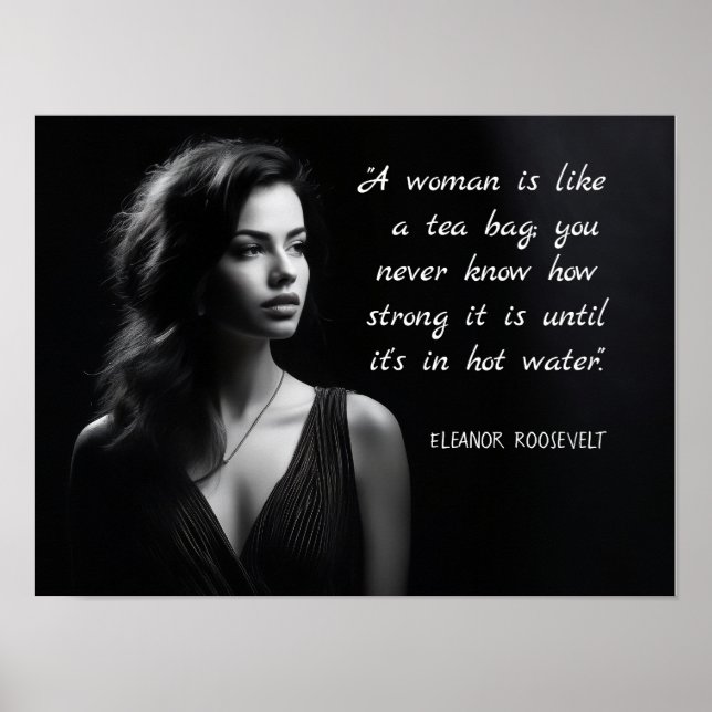 Poster Eleanor Roosevelt "sur les femmes fortes" (Devant)