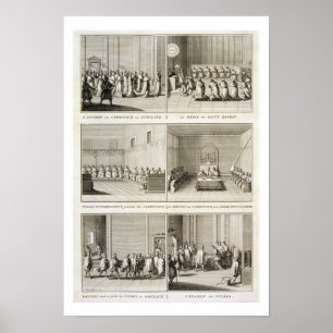 Poster Electing the Pope, from the 'Encyclopedia' de Deni