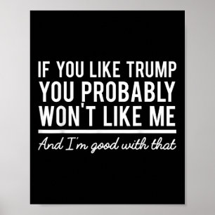 Poster Election 2020 Si Vous Aimez Trump, Vous Ne Le Sere