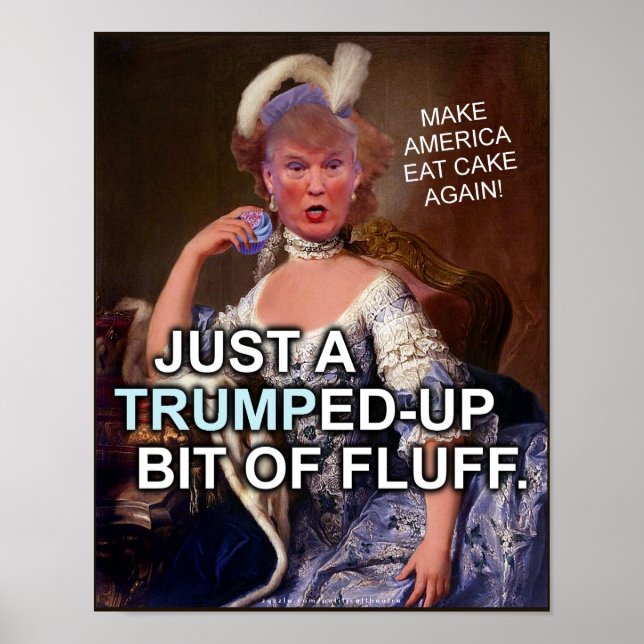 Poster Élection anti-Donald Trump Marie Antoinette 2020 (Devant)