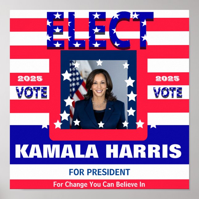 Poster Élection de Kamala Harris (Devant)