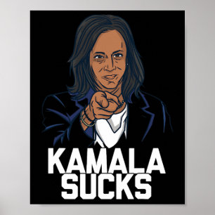 Poster Élection du président Kamala Harris 2024 Trump Hal