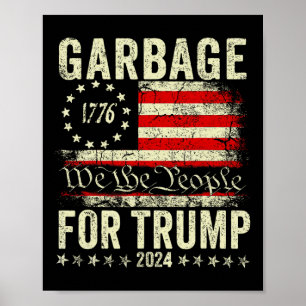 Poster Élection poubelle 2025 Trump Vote pour Trump Prési