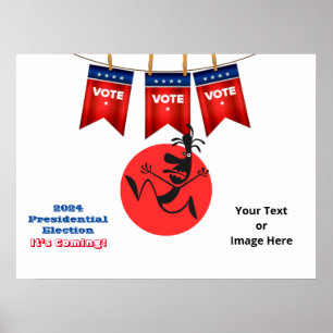 Poster Élection présidentielle 2024, édition Running Man