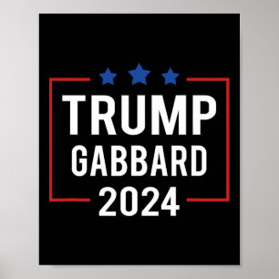 Poster Élection Trump Vp Gabbard 2024
