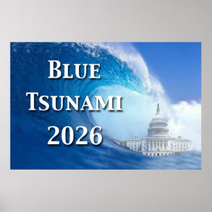 Poster Élection Tsunami Bleu 2026