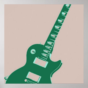 Poster Electric Guitar Pop Art