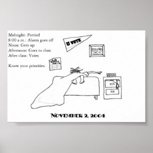 Poster Électrice étudiante