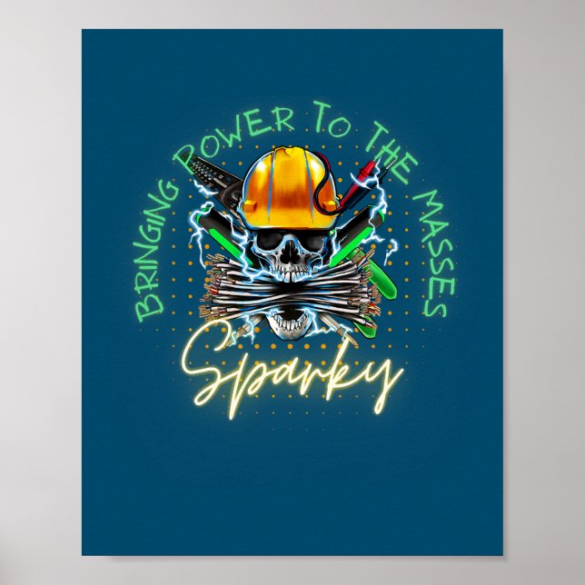 Poster Électricien (Devant)