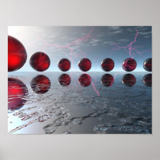 Poster Électrique numérique