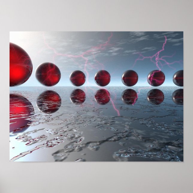 Poster Électrique numérique (Devant)