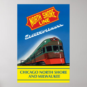 Poster Électrolleur de la ligne North Shore
