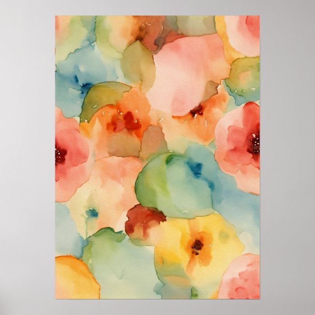 Poster Elégance Artisanale : Aquarelle artisanale Ar (Devant)