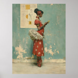 Poster Élégance de ballet vintage 