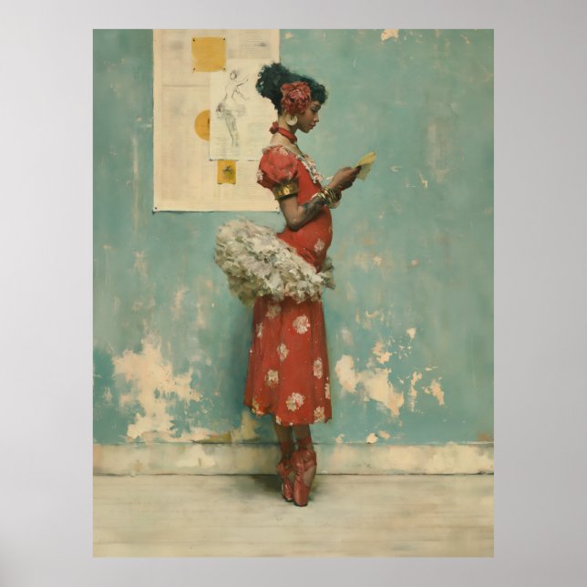 Poster Élégance de ballet vintage  (Devant)