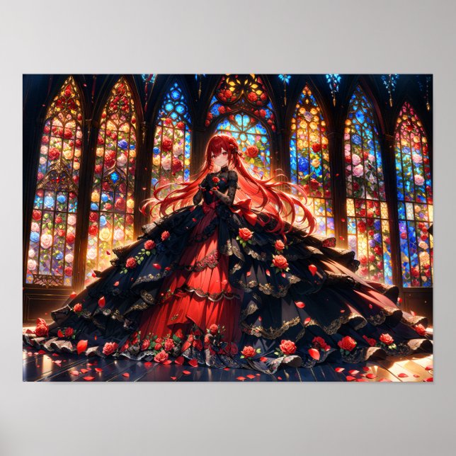 Poster Élégance du Rose criminel (Devant)