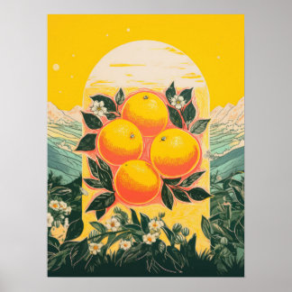 Poster Élégance du verger ensoleillé