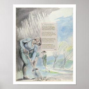 Poster 'Elégance écrite dans une église-cour de campagne'