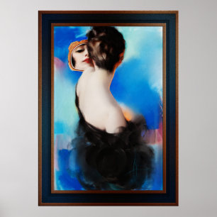 Poster Elégance en noir par Rolf Armstrong