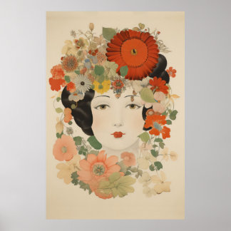 Poster Élégance Florale