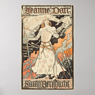 Poster Elégance intemporelle : Jeanne d'Arc-Sarah Bernhar
