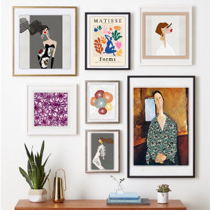 Poster Élégance Sophistiquée Art de la Mode Glamour