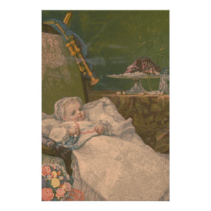 Poster Élégance Victorienne : Le Monde d'un Nourrisson