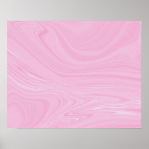 Poster Elegant Abstract Pink Liquid Marble Artwork