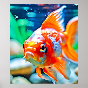 Poster Elégant Aquarium Poisson animal de compagnie