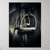 Élégant bâton d'argent sur selle d'équitation angl