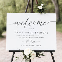 Élégant Bienvenue à la cérémonie de Mariage débran