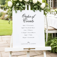 Elégant Classic Mariage Ordre des événements
