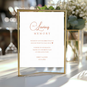 Poster Élégant dans le Mariage de mémoire aimer